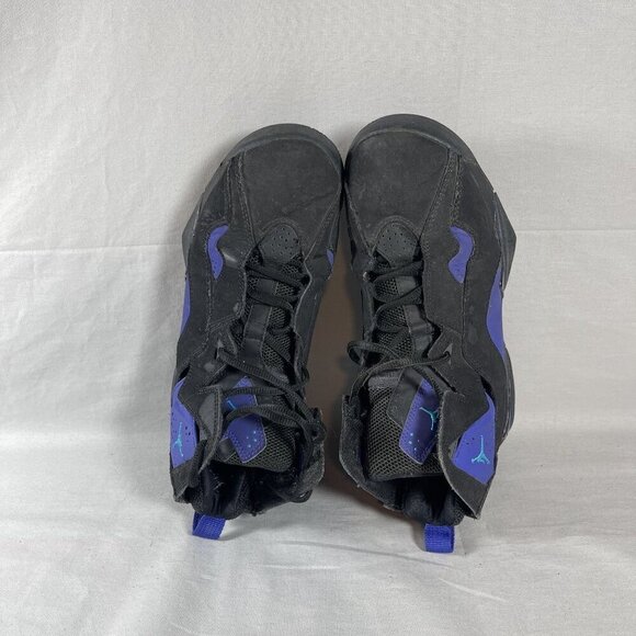 Nike Air Jordan True Flight Black Purple Mid-Top Basketball Sneakers Shoe Size 6 - Picture 6 of 9